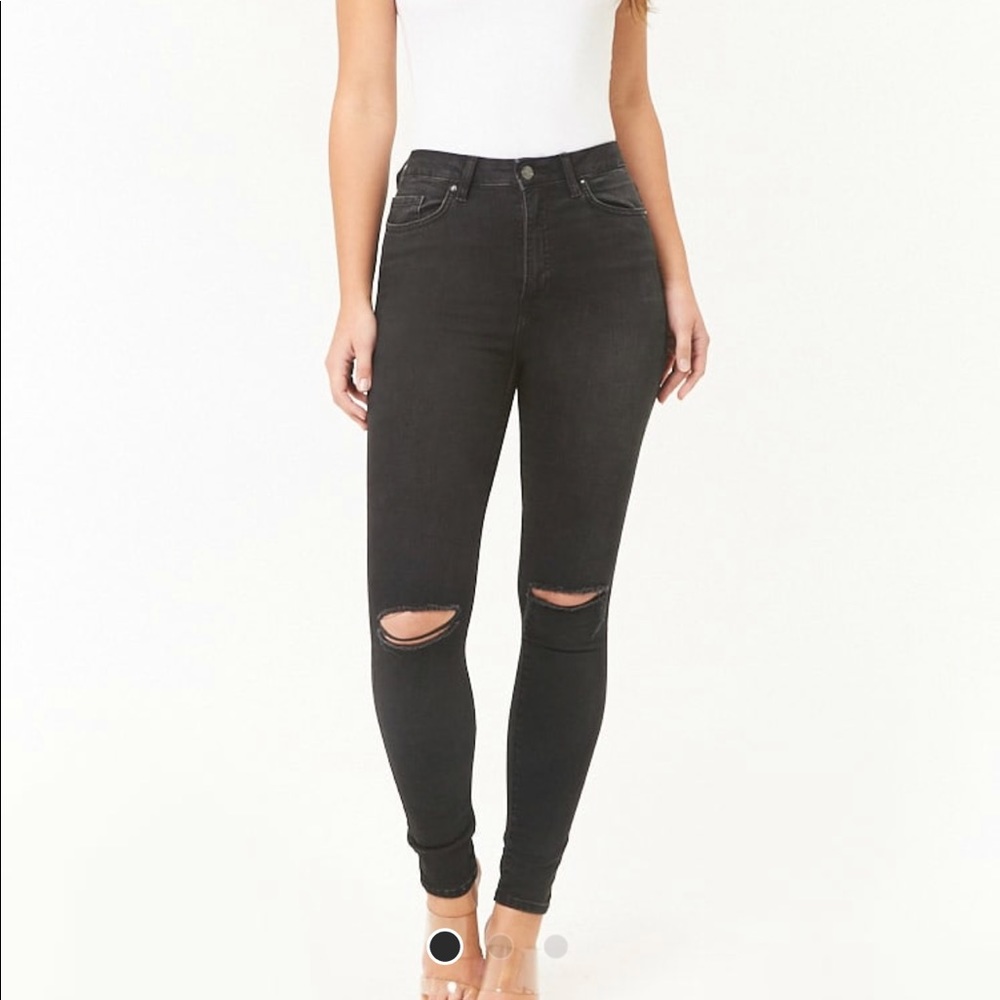 Sculpted High Rise Skinny Jeans